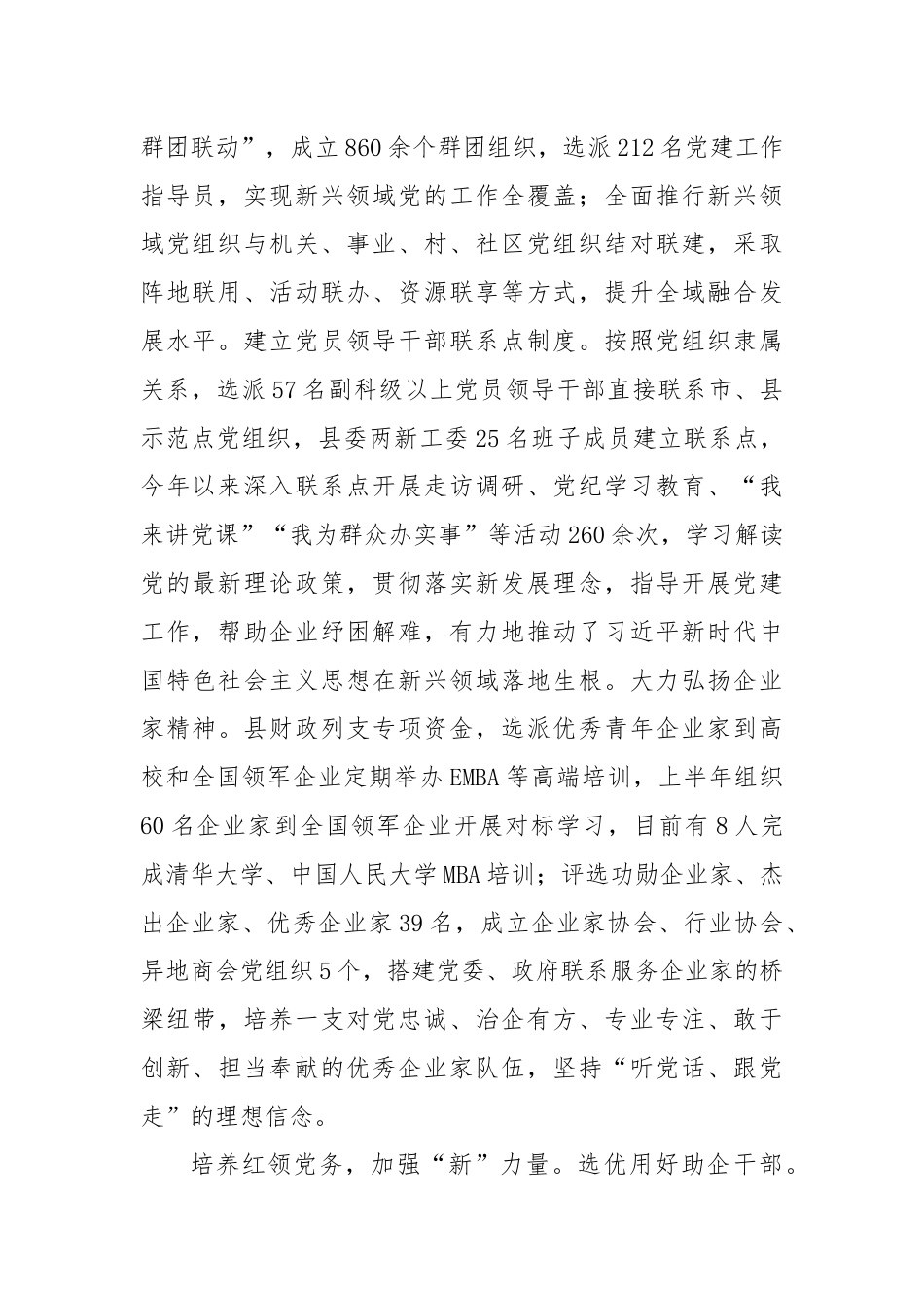 在2024年上半年全市新兴领域党建工作专题推进会上的交流发言.docx_第2页