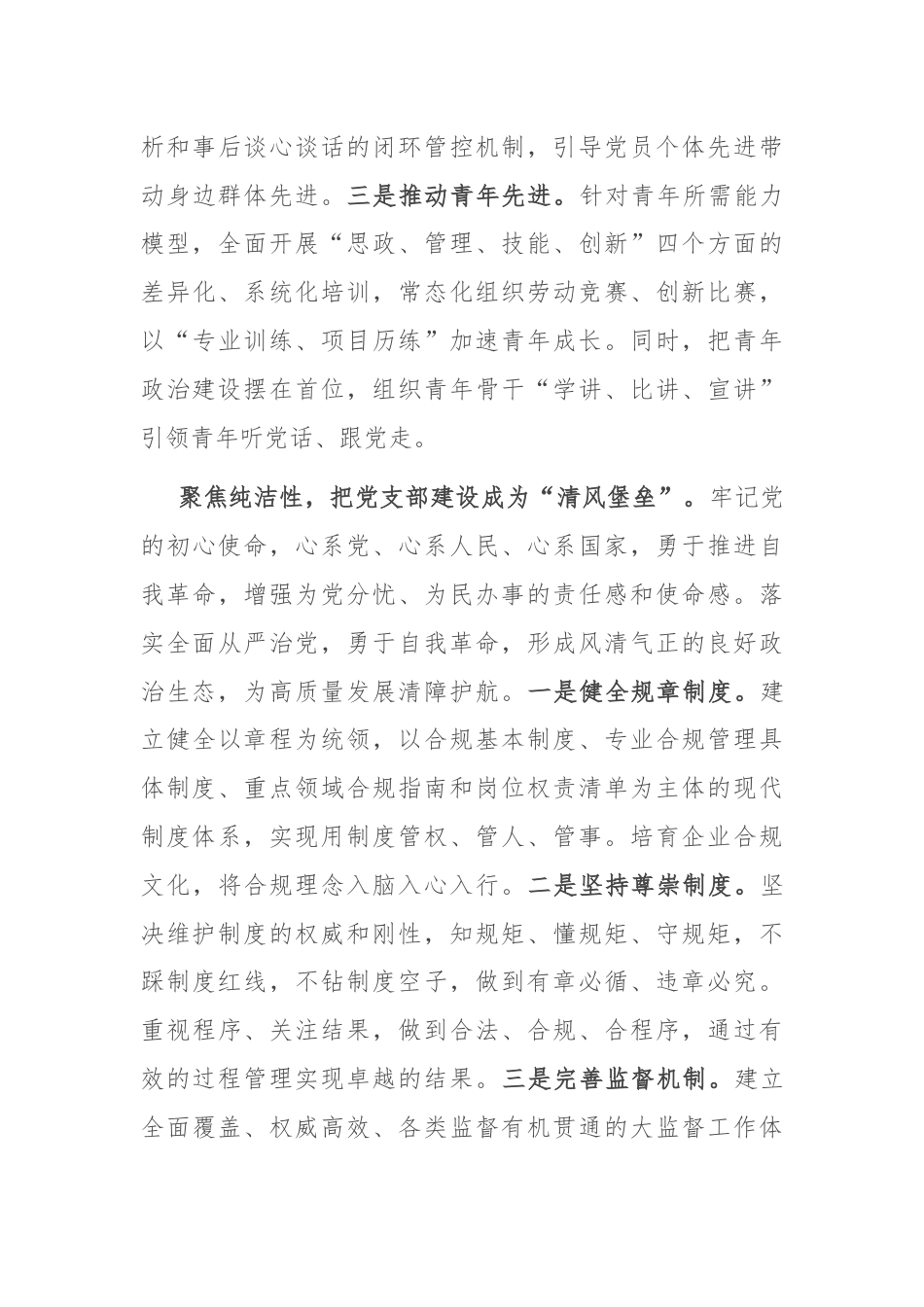 在2024年国企党支部建设经验交流会上的典型发言.docx_第3页